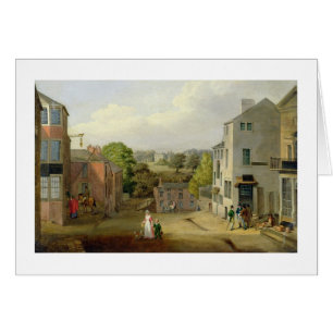 Scène de rue dans Chorley, Lancashire, avec une