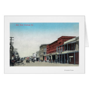 Scène de rue principale Woodland, CA