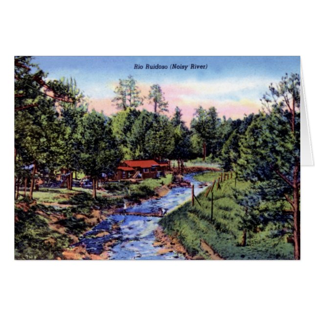 Scène de Ruidoso Nouveau Mexique le long de Rio (Devant horizontal)