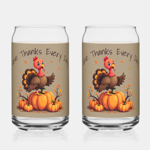 Scène de Thanksgiving avec un dindon mignon et des