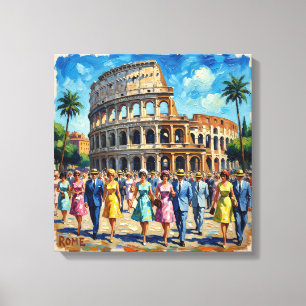Scène de toile de luxe du Colosseum romain