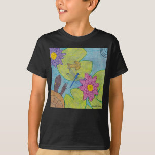 Scène d'étang (vif) - T-Shirt Basique pour Garçon