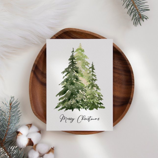 Scène d'hiver Affaires Noël Arbre de Noël Carte de (Créateur téléchargé)