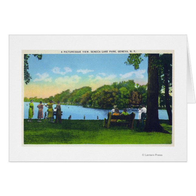 Scène du parc du lac Seneca (Devant horizontal)