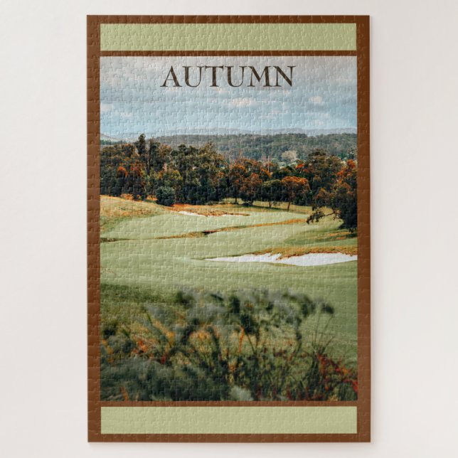 Scene Golf d'automne Photo Jigsaw Puzzle (Vertical)