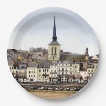 Scene Paper Teller der Saumur River Bank