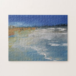Scène Plage Impressionniste Peinture Jigsaw Puzzle