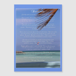 Scène tropicale Max Ehrmann Desiderata Magnet
