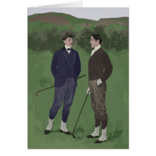 Scène vintage de golf de regard