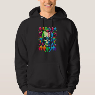 Scenecore-Ästhetik-Scene-Kid-Totenkopf-Goth-Still- Hoodie