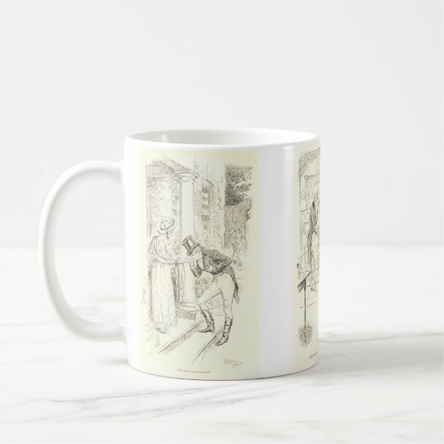 Scenes from Pride and Prejudice Kaffeetasse (Links)