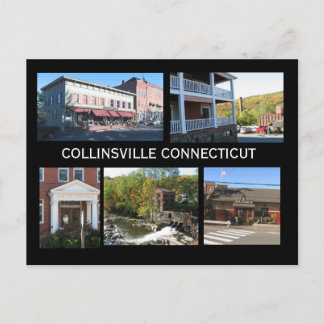 Scenes of Collinsville Connecticut Postkarte