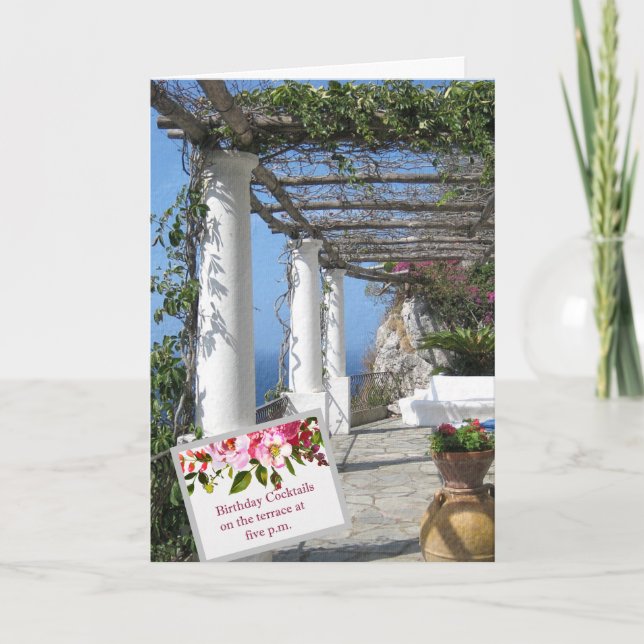 SCENIC ISLE OF CAPRI FOR BIRTHDAY CHEER KARTE (Vorderseite)