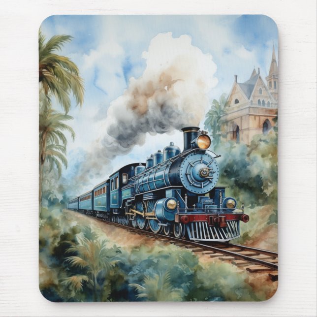 Scenic Landscape a Victorian Train Mousepad (Vorne)
