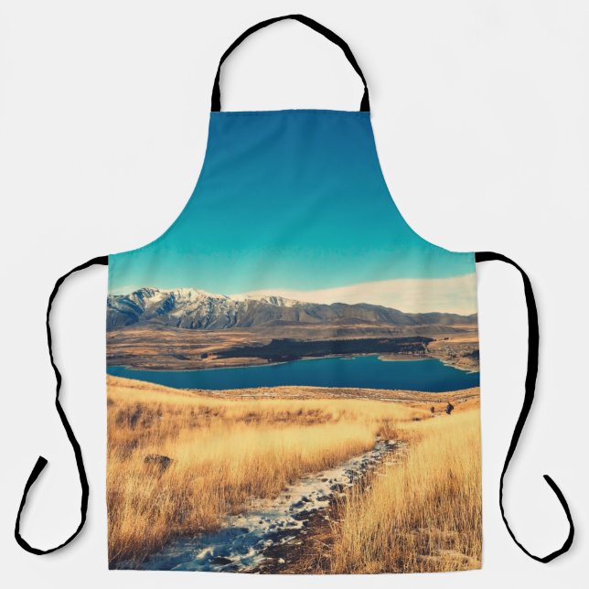 Scenic view in Mt. John summit view point,  Lake T Schürze (Vorderseite)