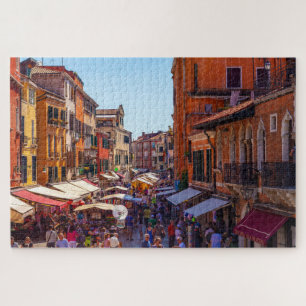 Scenic view of a crowded street in Venice
