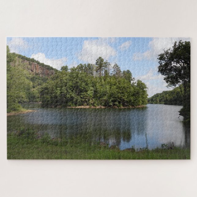 Scenic View Over Water At Hubbard Park Meriden CT (Horizontal)