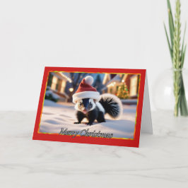 Scent-sational Holiday Skunk Weihnachtskarte Karte