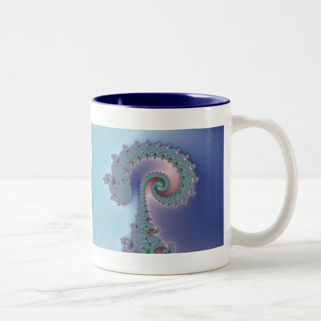 Scepter - Fraktal-Tasse Zweifarbige Tasse (Rechts)