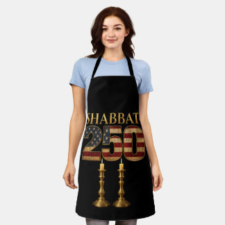 Schabbat 250 Kerze | Jüdisches Amerikanisches Erbe Schürze
