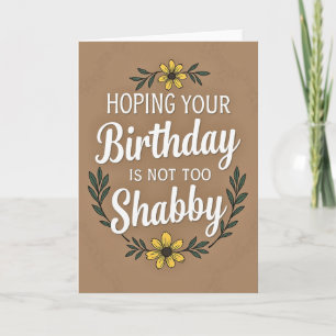 Schabby-Chic-Birthday-Karte Karte