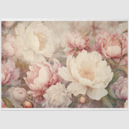 SCHABBYROMANTISCHE ROSE UND FRISCHE DEKUPFUNG SEIDENPAPIER