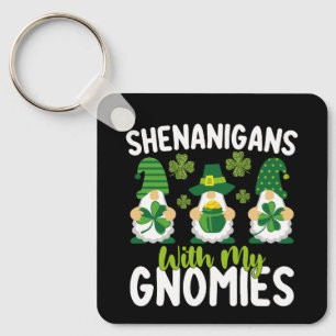 Schabernack mit meinen Gnomies Gnom St. Patrick's Schlüsselanhänger