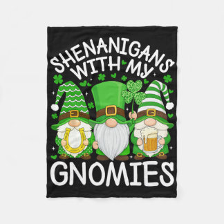 Schabernack mit meinen Gnomies St. Patrick's Day G Fleecedecke