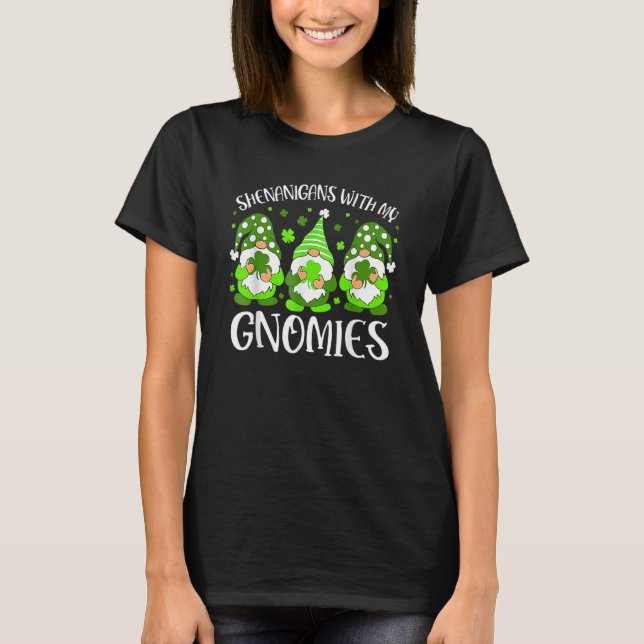 Schabernack mit meinen Gnomies St. Patrick's Day G T-Shirt (Vorderseite)