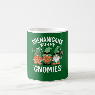 Schabernack mit meinen Gnomies St. Patrick's Day I Kaffeetasse