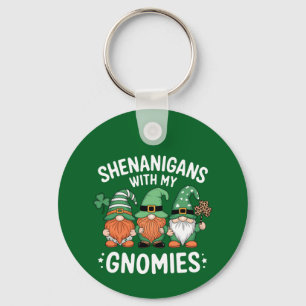 Schabernack mit meinen Gnomies St. Patrick's Day I Schlüsselanhänger