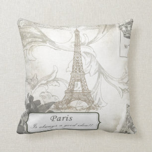 Schäbig:  Paris ist immer eine gute Idee! Kissen