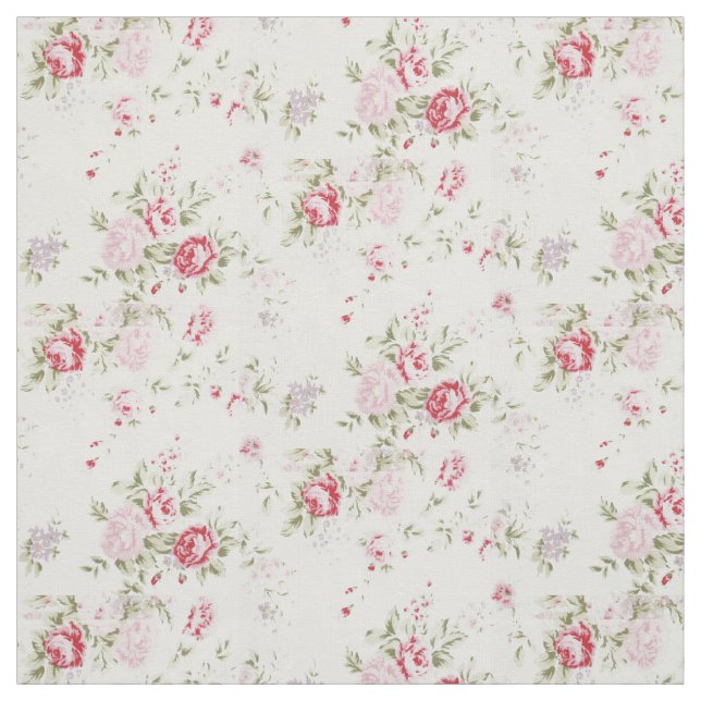 Schäbige Rose mit Blumen Stoff (Muster)