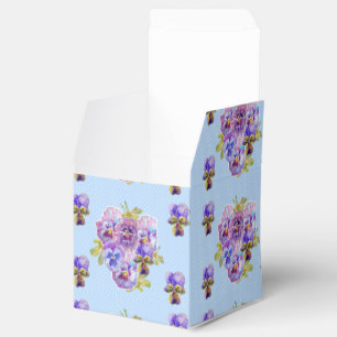 Schabiges blaues Stiefmütterchen Blumen Punkt Part Geschenkschachtel