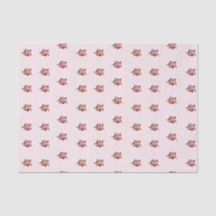 Schäbiges rosa Rosen-Seidenpapier Seidenpapier