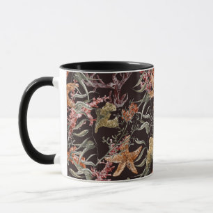 Schäbiges Seeleben-Muster Tasse