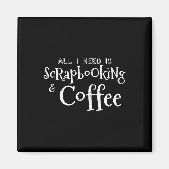 Schabkunst Kaffee Vintage  Magnet (Vorne)