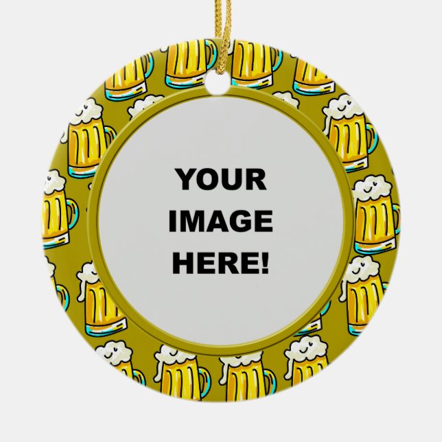 Schablone, Bier-Grenze Keramik Ornament (Vorne)