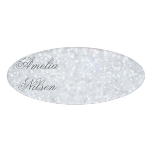 Schablone, Silber, Glitter, Zauber, Imitat, Namenschild