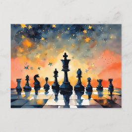 Schach 1025 postkarte
