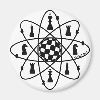 Schach Atom - Schachmatten Magnet