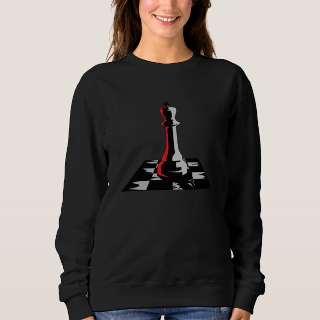 Schach-Board King Checkmate-Game-Geschenk Sweatshirt (Vorderseite)