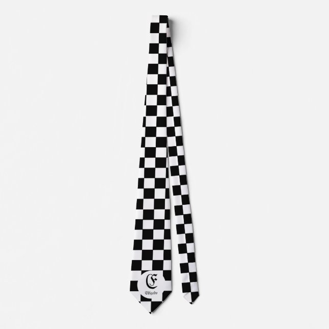 Schach Club Individuelle Name Erstklassiges Tie Krawatte (Vorderseite)