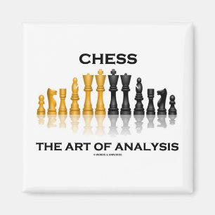Schach die Kunst der Analyse Magnet