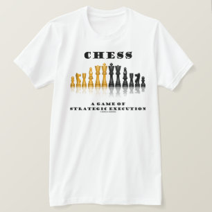 Schach ein Spiel der strategischen Ausführung T-Shirt