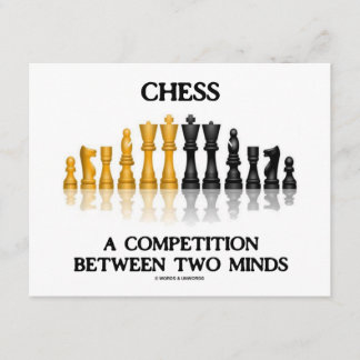 Schach ein Wettbewerb zwischen zwei Verstand Einladung