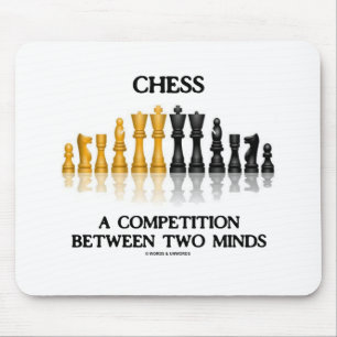 Schach ein Wettbewerb zwischen zwei Verstand Mousepad