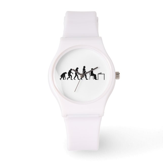 Schach - Evolution des Schachspielers Armbanduhr (Vorderseite)
