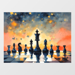 Schach Fensteraufkleber