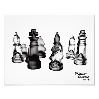 Schach Fotodruck